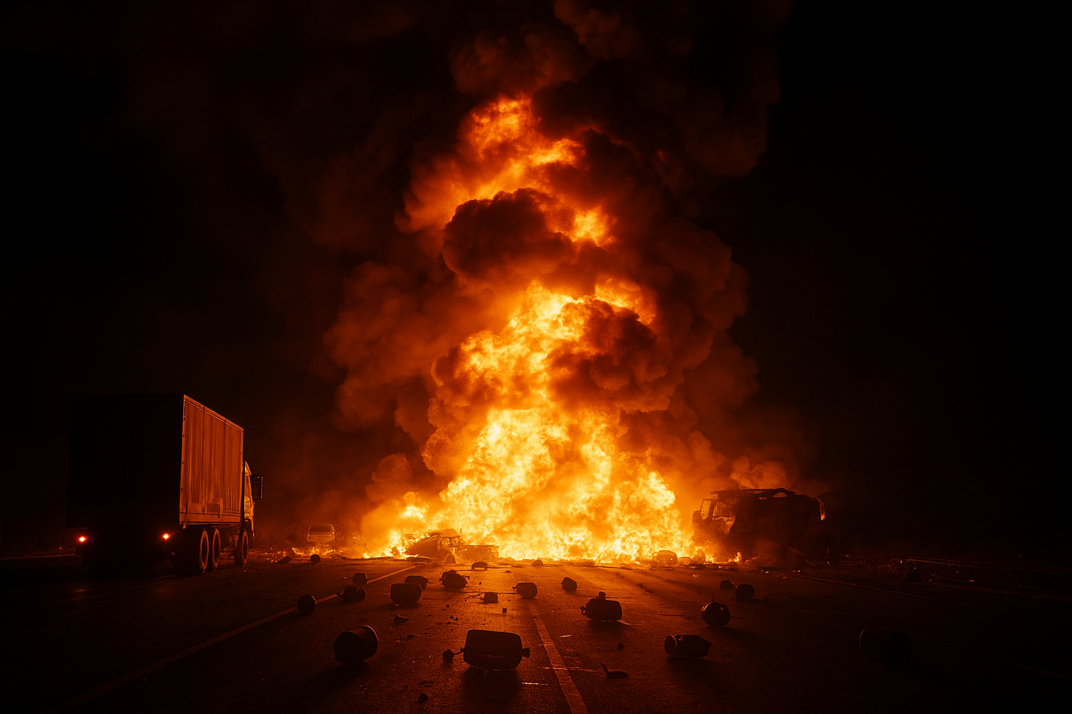 Jaipur Ajmer Highway LPG Truck Blast Accident