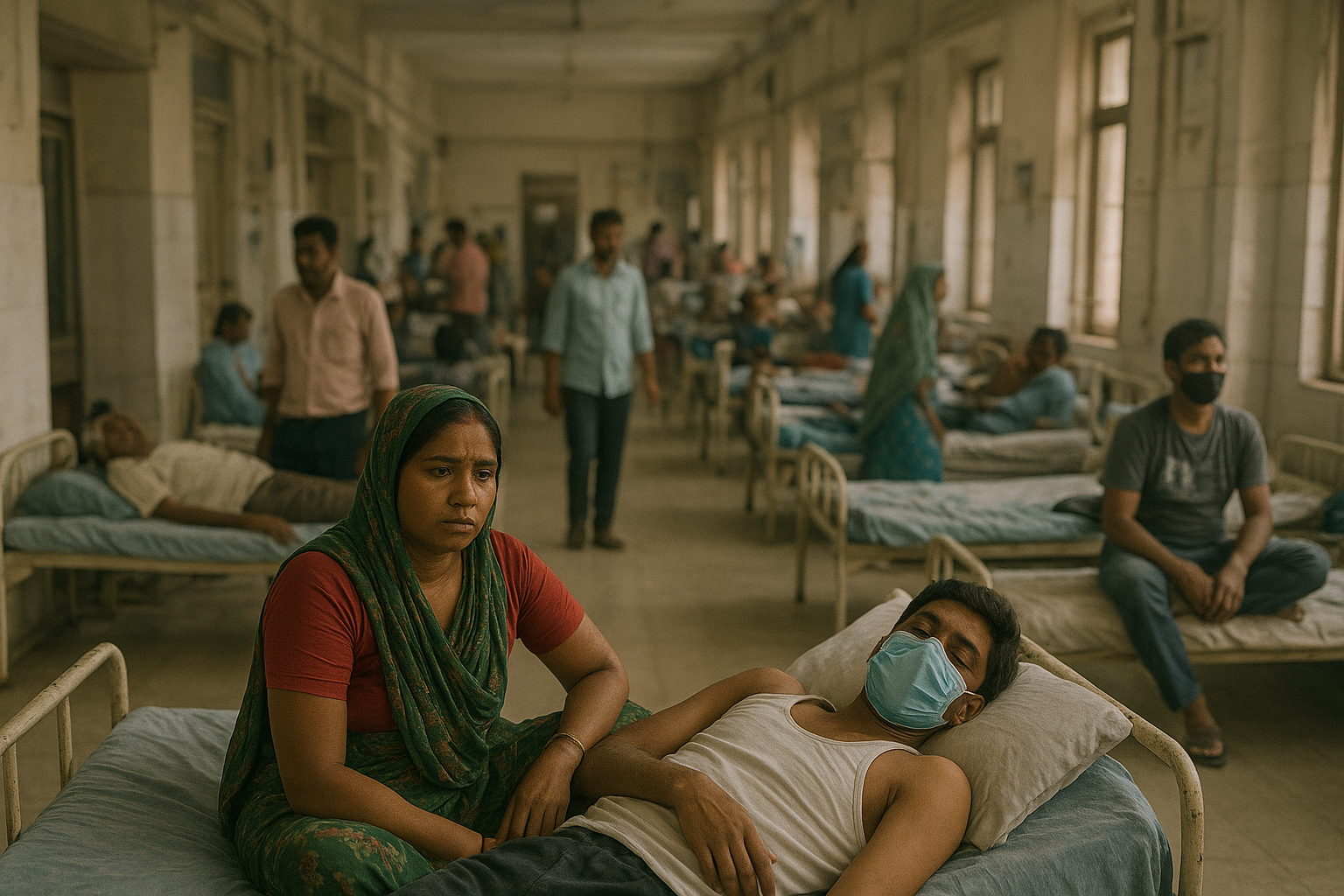 Delhi Health System Crisis Medicine Staff Shortage