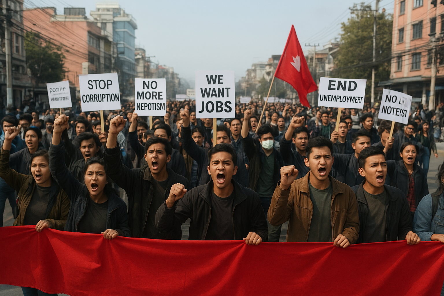 Nepal Protests 2025 Corruption Unemployment Political Crisis