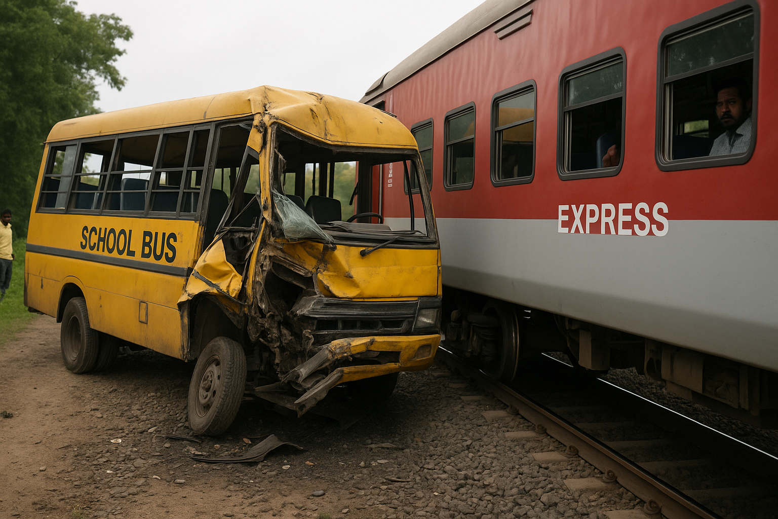 Cuddalore Train School Bus Collision Report