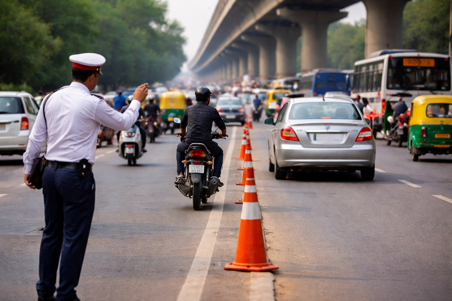 Wrong Side Driving Delhi FIR Punishment Law