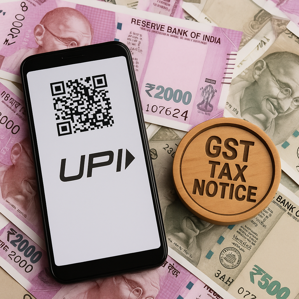 GST UPI 20 Lakh Limit Tax Notice